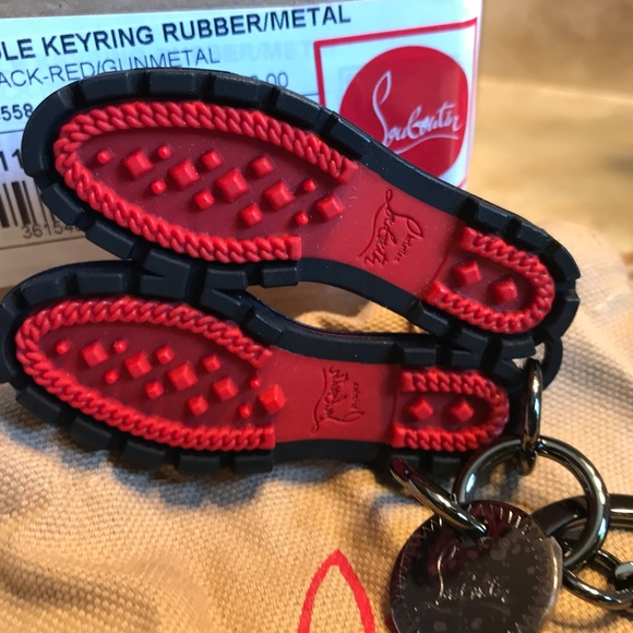 Christian Louboutin Accessories - Christian Louboutin Gun Metal Keychain/Bag Charm